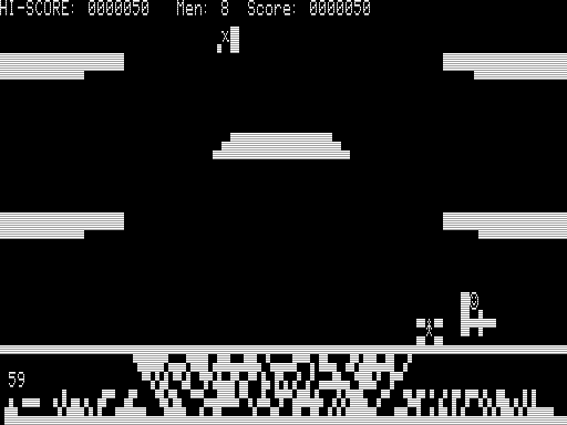 Screenshot of Flying Swordsmen (Apple II, 1982) - MobyGames