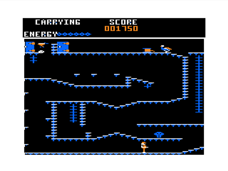 Module Man (TRS-80 CoCo) screenshot: Long Ways Around