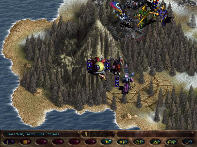 Warhammer 40,000: Rites of War (Windows) screenshot: This Psyker is using his unholy power against the Eldar.