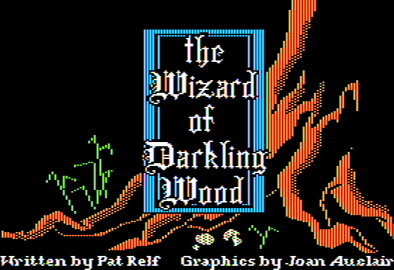 Microzine #26 (Apple II) screenshot: The Wizard of Darkling Wood - Title Screen