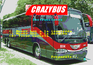 CrazyBus (Genesis) screenshot: Here's some instructions to prepare yourself with before things get, well, crazy.