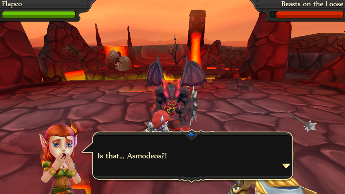 Party of Heroes (Browser) screenshot: Asmodeos before he slaughtered al my heroes