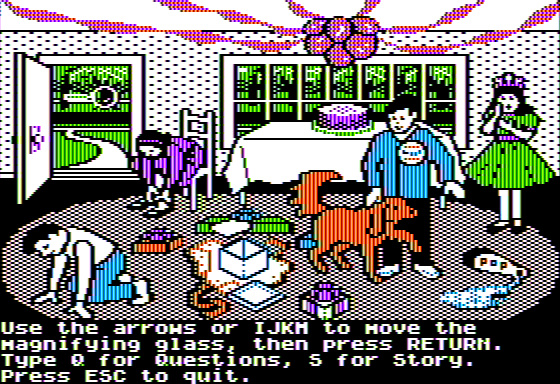 Microzine #31 (Apple II) screenshot: Monitor Mystery - The Picture