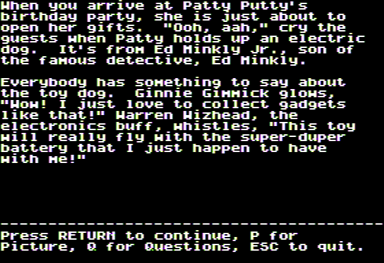 Microzine #31 (Apple II) screenshot: Monitor Mystery - The Mystery
