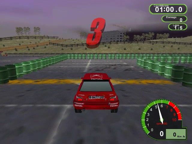 Pro Rally 2001 (Windows) screenshot: Ready, set, ....