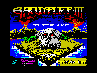 Gauntlet III: The Final Quest (ZX Spectrum) screenshot: Actual loading screen