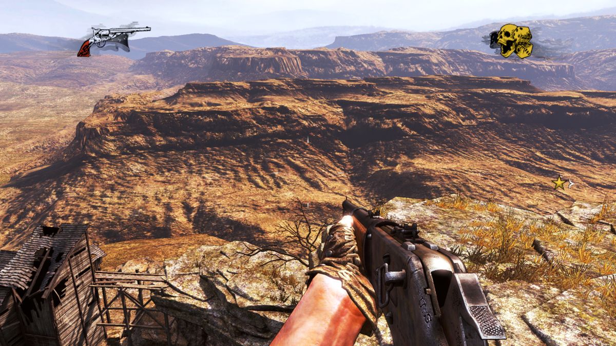 Call of Juarez: Gunslinger (Windows) screenshot: Mhh... The Black Mesa research facility must be somewhere nearby.