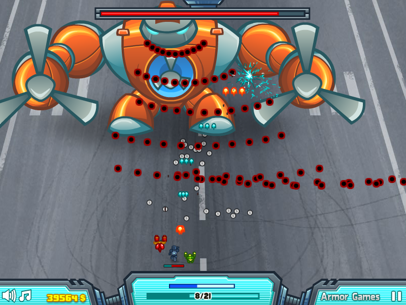Epic Boss Fighter 2 (Browser) screenshot: Robot boss