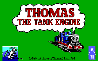 Thomas the Tank Engine & Friends (DOS) screenshot: Title Screen (EGA)