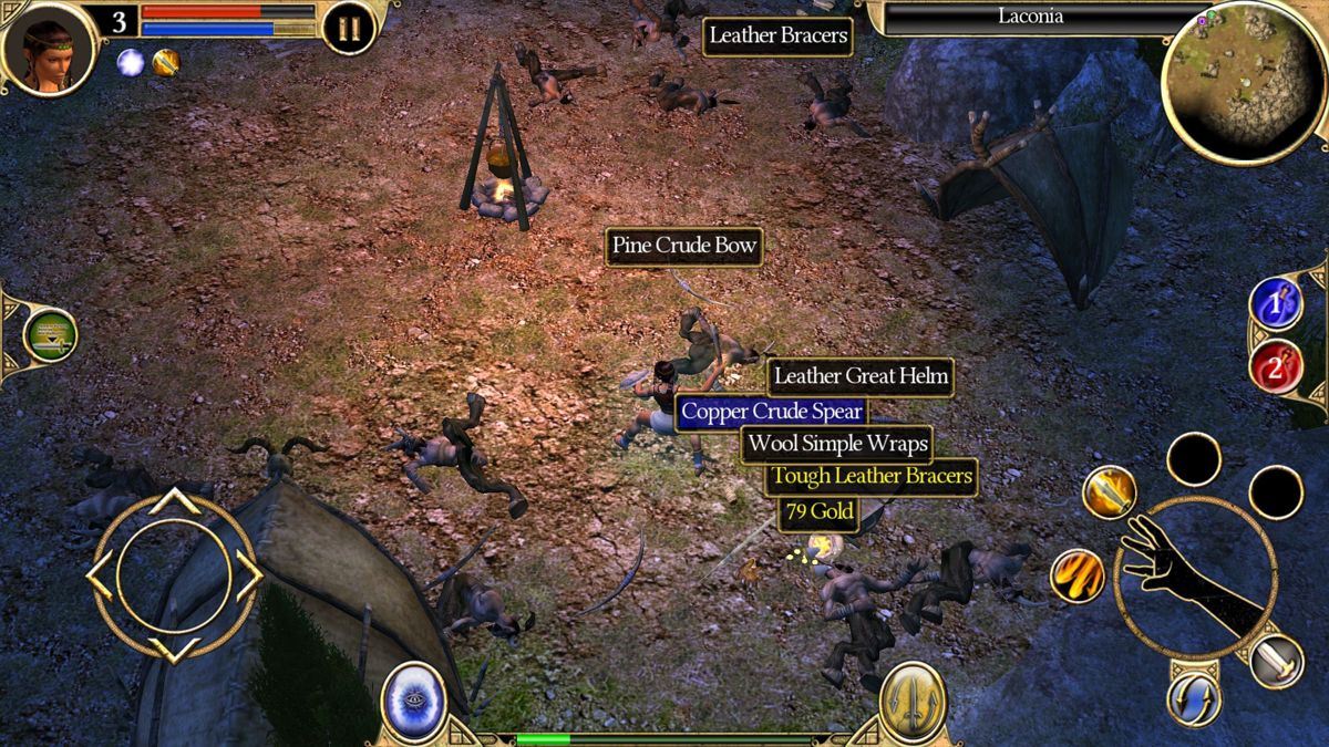 Screenshot of Titan Quest (Android, 2006) - MobyGames