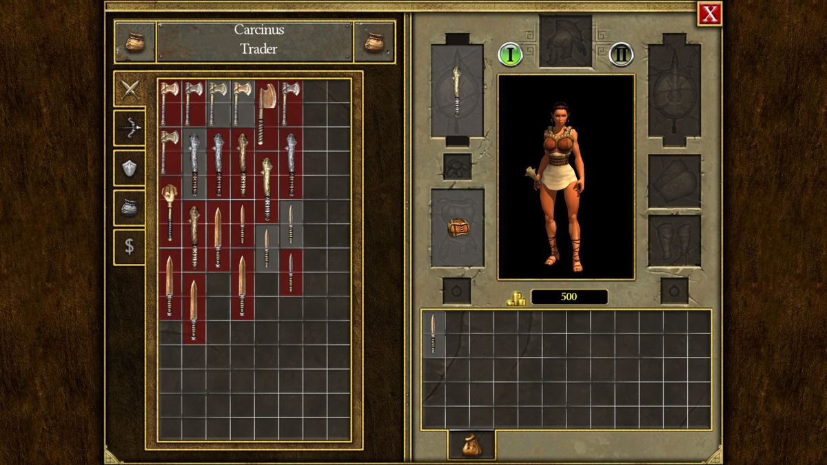 Titan Quest (Android) screenshot: At a trader