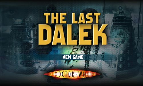 The Last Dalek (Browser) screenshot: The main menu.