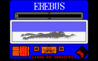 Erebus (Amstrad CPC) screenshot: Dying of hypothermia.