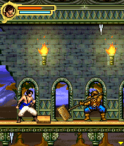 Prince of Persia: The Sands of Time (Symbian) screenshot: First enemy encounter