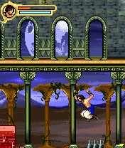 Prince of Persia: The Sands of Time (Symbian) screenshot: Jumping over some deadly spikes