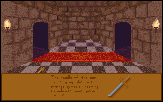 SerpentHead Deluxe (DOS) screenshot: Inventory item description.