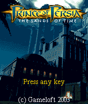 Prince of Persia: The Sands of Time (Symbian) screenshot: Title screen