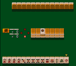 The Mahjong Tōhaiden (SNES) screenshot: Gameplay.