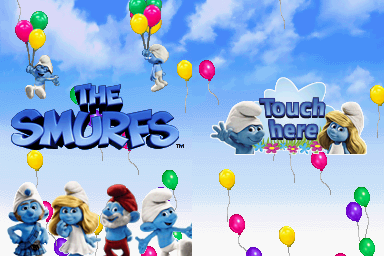 The Smurfs (Nintendo DS) screenshot: Title Screen