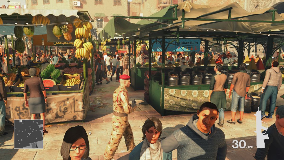 Hitman: The Complete First Season (PlayStation 4) screenshot: Episode 3: The marketplace