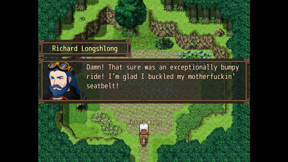 The Chronicles of Quiver Dick (Windows) screenshot: The start of Quiver Dick's tale.<br>Richard Longshlong is how he used to be known, why his name changed is another story