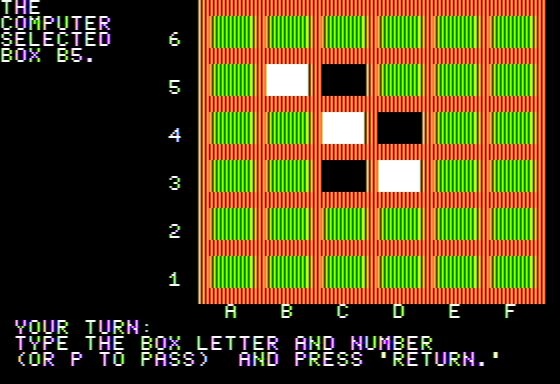 Spotlight (Apple II) screenshot: Boxed In