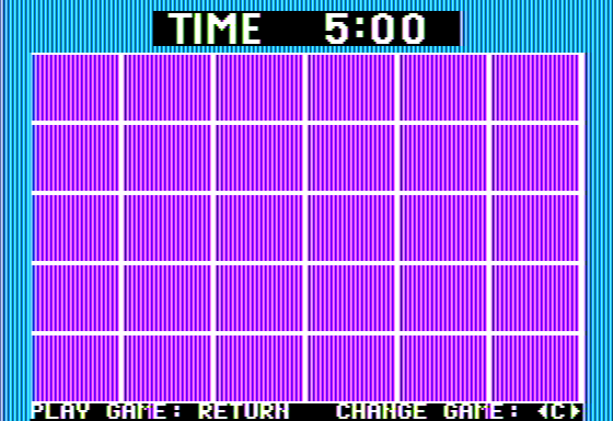 Race the Clock (Apple II) screenshot: Starting the Board