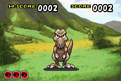Jurassic Park Institute Tour: Dinosaur Rescue (Game Boy Advance) screenshot: Start of a game.