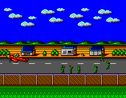 Bomber Raid (SEGA Master System) screenshot: Takeoff