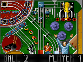 Pinball Wizard 2000 (DOS) screenshot: Upper part of Hattrick