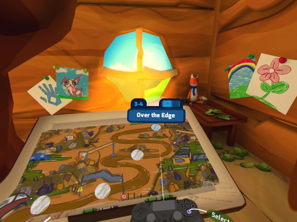 Along Together (PlayStation 4) screenshot: Scrap yard map