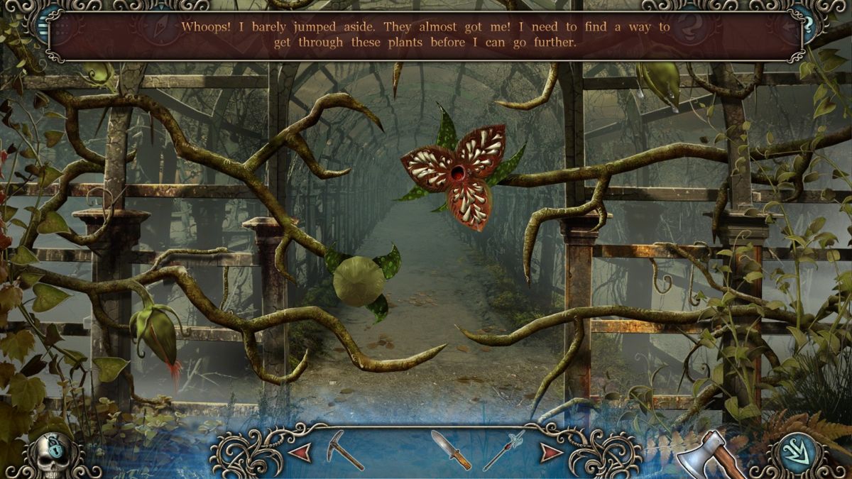 Cursed (Windows) screenshot: meat-eating plant
