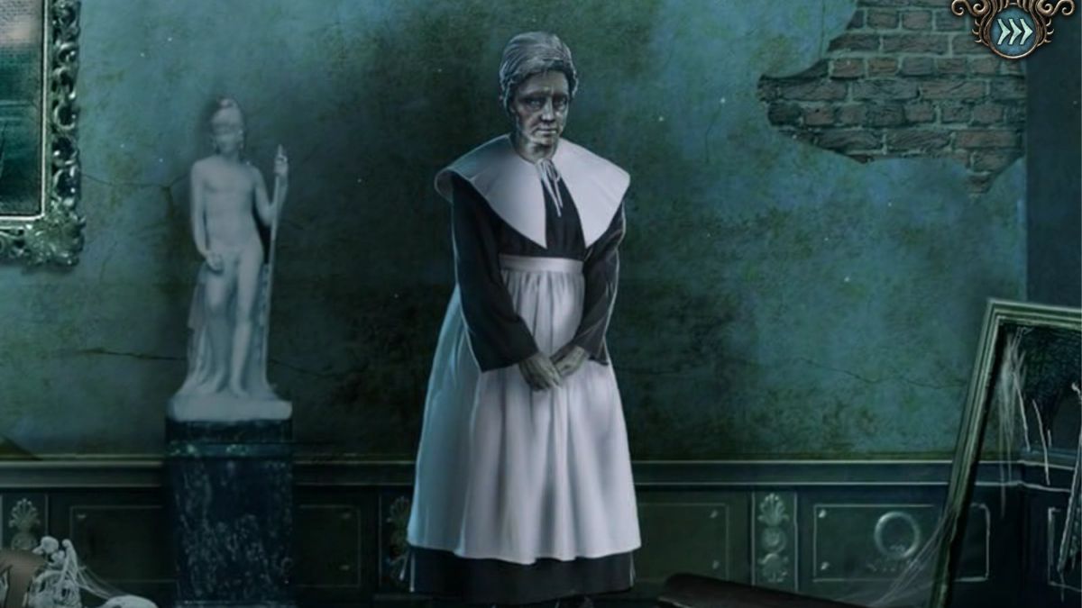 Cursed (Windows) screenshot: dead maid