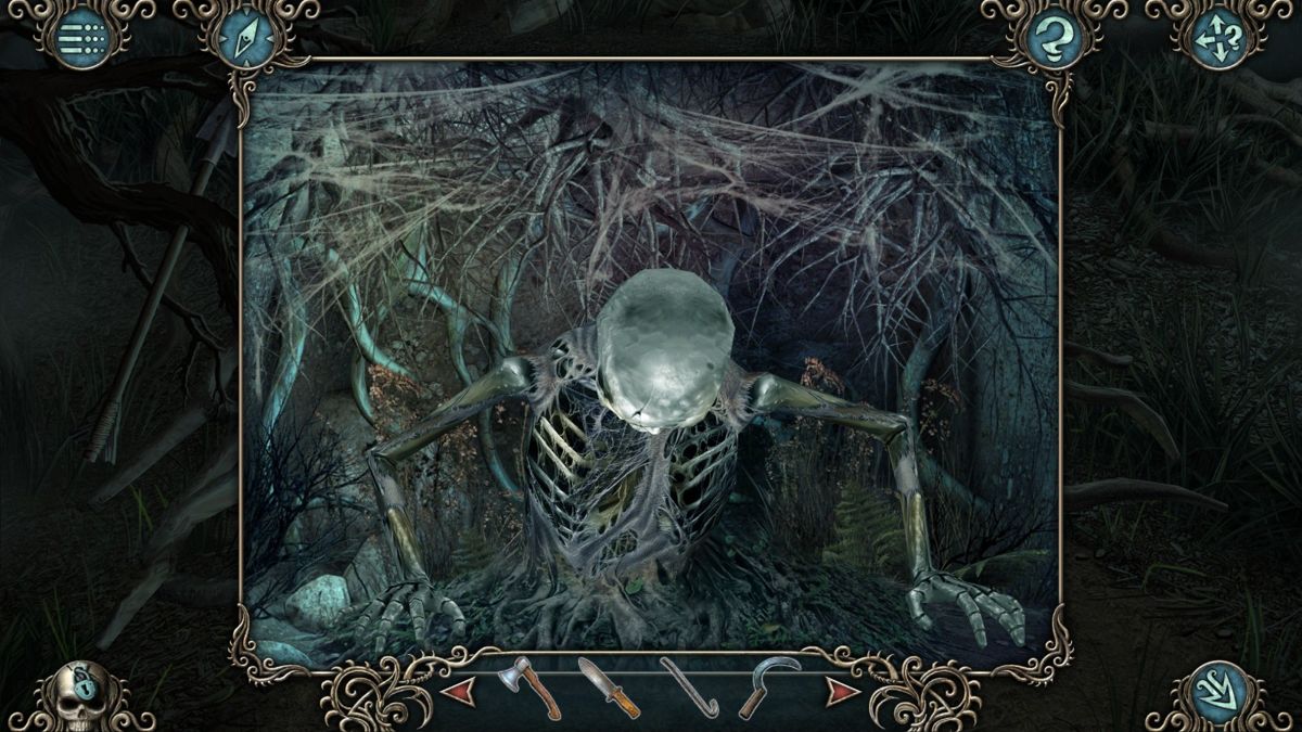 Cursed (Windows) screenshot: Living skeleton