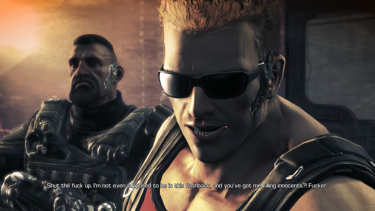 Bulletstorm: Full Clip Edition (Windows) screenshot: The game warns you about the mature language that is found in-game.