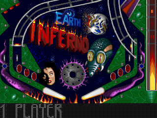 Pinball Wizard 2000 (DOS) screenshot: Earth Inferno, lower part