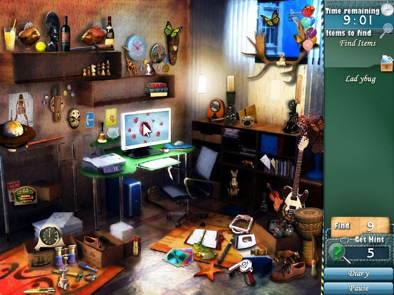 20 Days to Find Amy (Windows) screenshot: This scene shows the art style used in the game