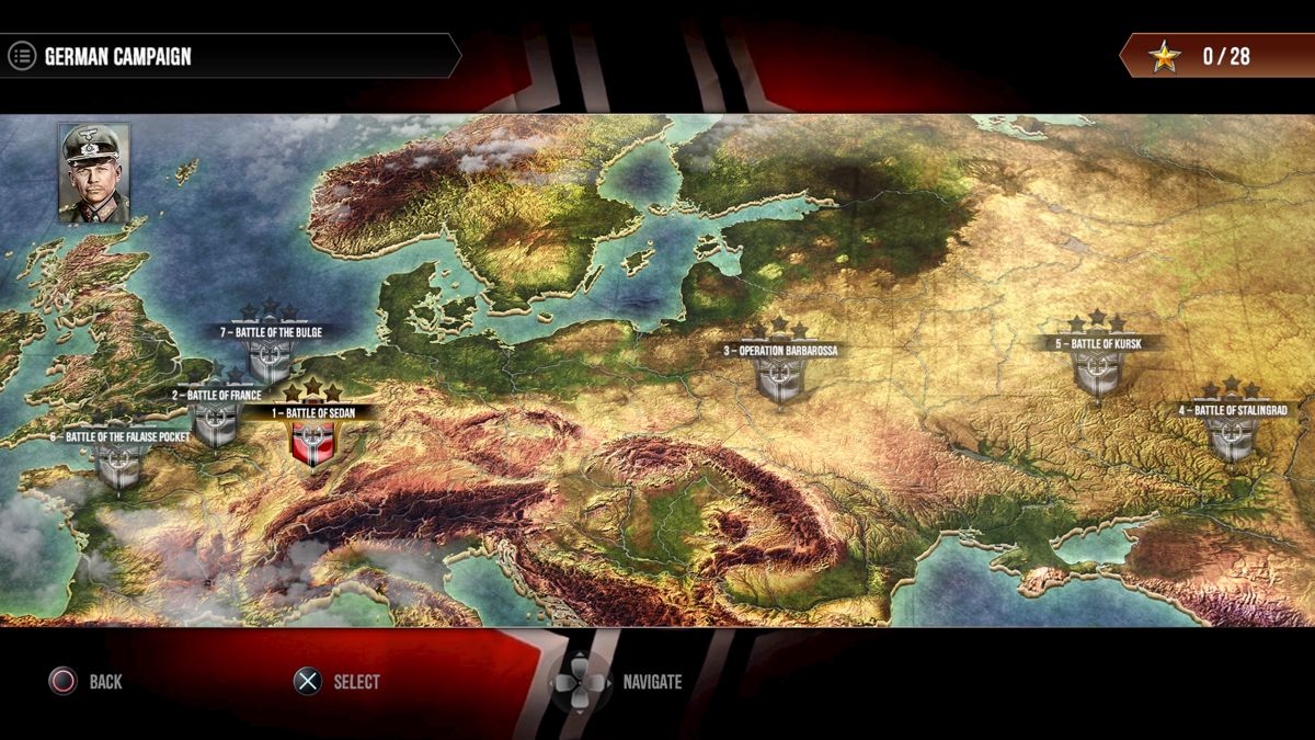 Sudden Strike 4 (PlayStation 4) screenshot: German campaign missions