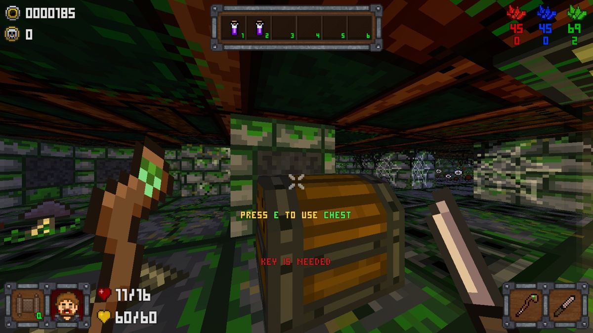 One More Dungeon (Windows) screenshot: Locked chest