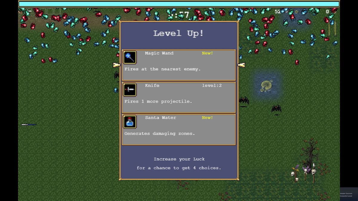 Screenshot of Vampire Survivors (Windows, 2021) - MobyGames