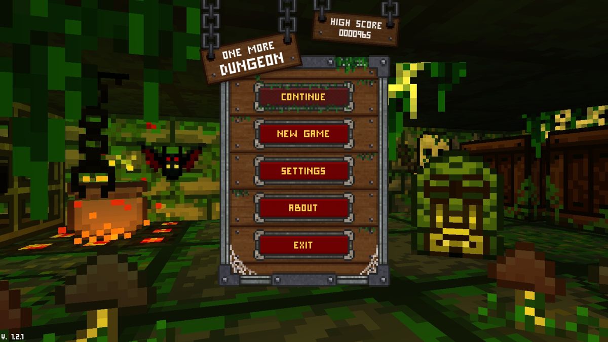 One More Dungeon (Windows) screenshot: Main menu