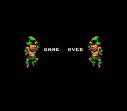 The Legendary Axe (TurboGrafx-16) screenshot: Game Over