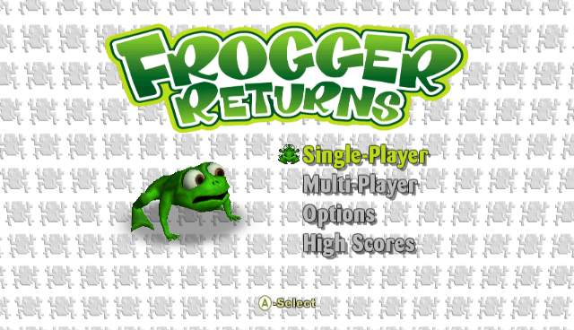Frogger Returns (Wii) screenshot: Main Title