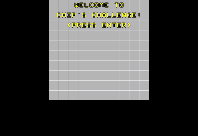 Chip's Challenge (Windows) screenshot: Title screen