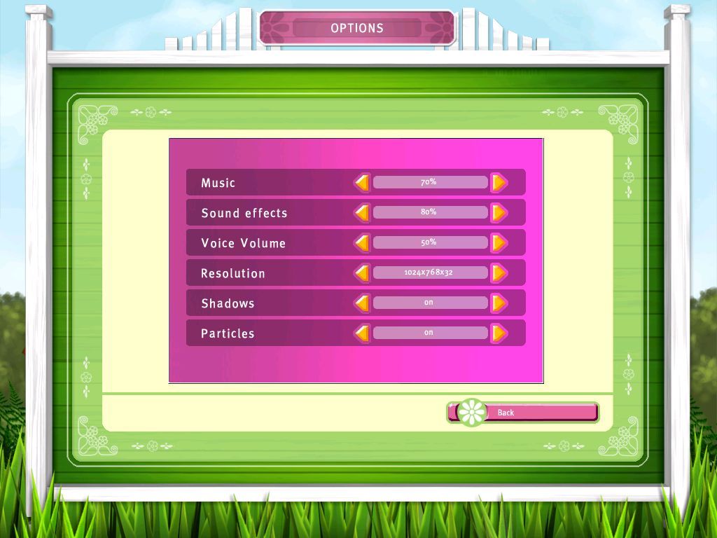 Let's Ride: Dreamer (Windows) screenshot: The game' configuration screen (UK release)