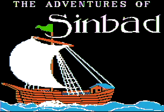 The Adventures of Sinbad (Apple II) screenshot: Title Screen