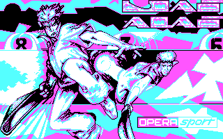 Jai Alai (DOS) screenshot: Title screen (CGA)