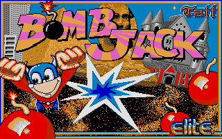 Bomb Jack (Atari ST) screenshot: Title screen
