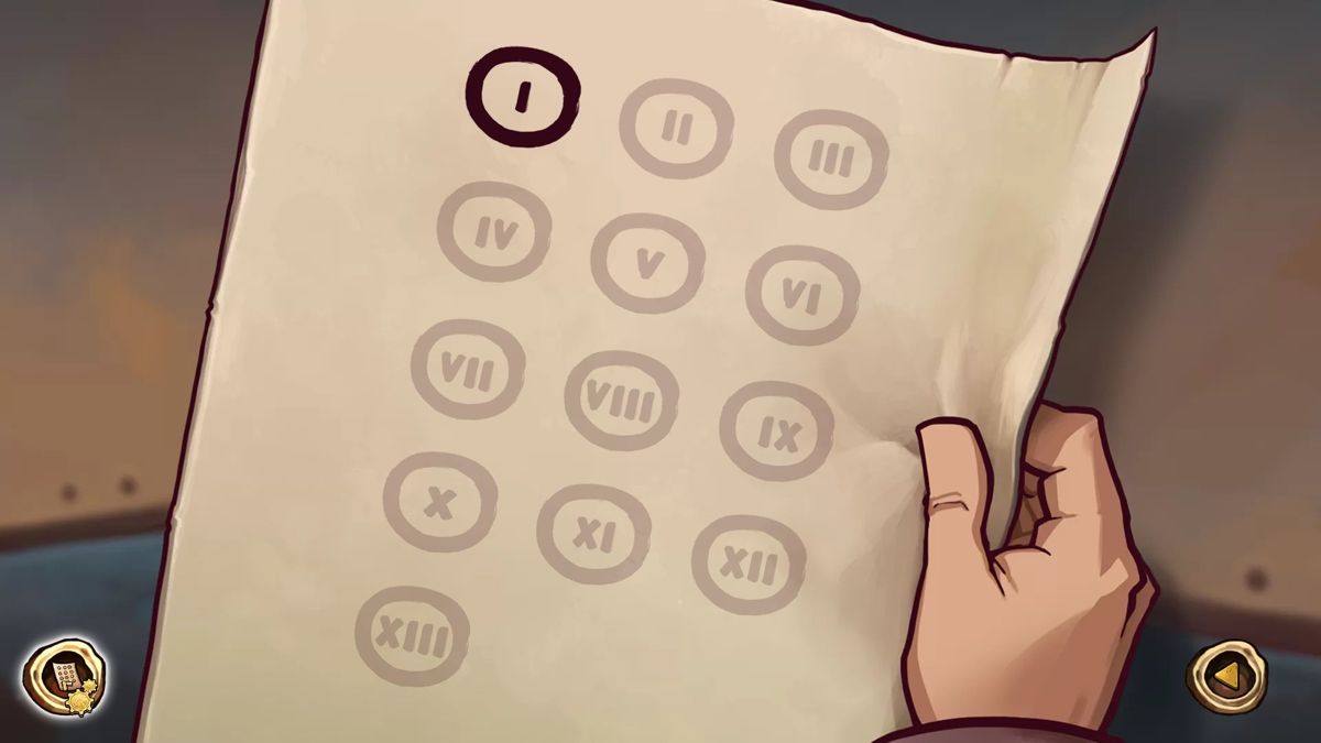 Deponia: The Complete Journey (Windows) screenshot: An alternate in-game progress chart - the greyed out icons have not yet been unlocked