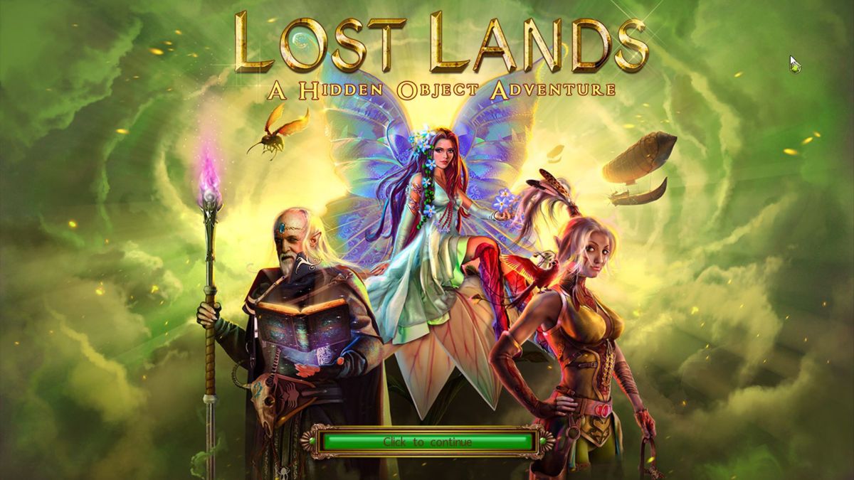 Lost Lands: A Hidden Object Adventure (Windows) screenshot: The title screen